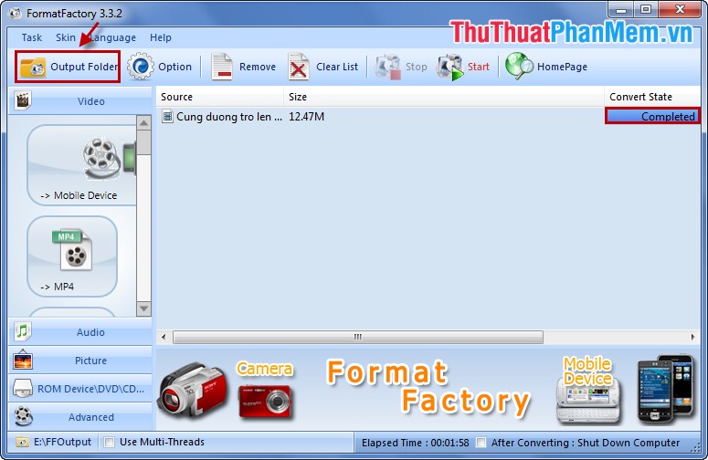 Instructions for cutting videos by Format Factory Picture 8