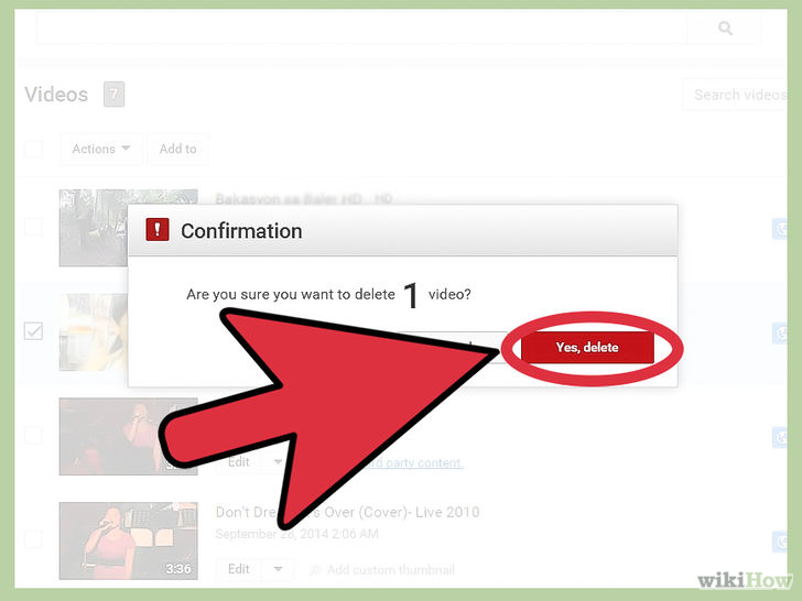Instructions for deleting a video on YouTube Picture 9