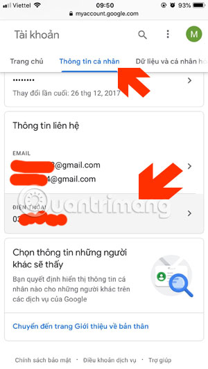 Instructions for deleting, changing, adding phone numbers in Gmail Picture 13