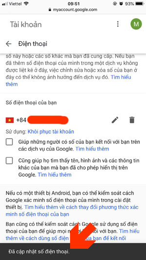 Instructions for deleting, changing, adding phone numbers in Gmail Picture 20