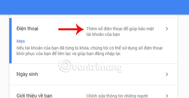 Instructions for deleting, changing, adding phone numbers in Gmail Picture 3