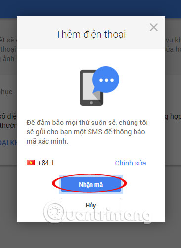 Instructions for deleting, changing, adding phone numbers in Gmail Picture 5