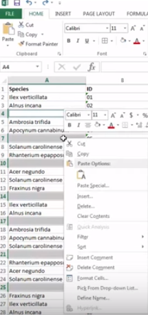 Instructions for deleting empty lines and columns in Excel 2016 Picture 3