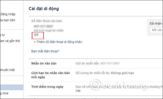 Instructions for deleting Facebook phone numbers Picture 12