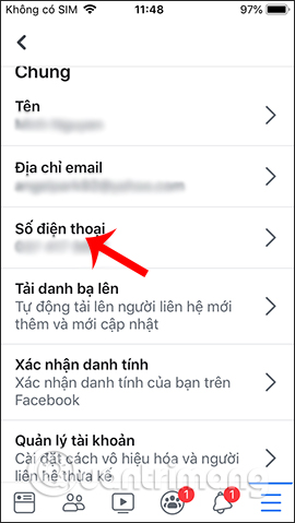 Instructions for deleting Facebook phone numbers Picture 5