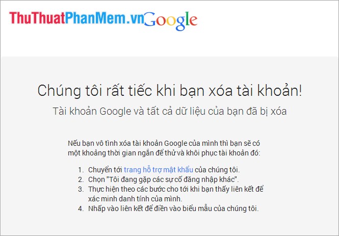 Instructions for deleting Gmail account (Google) Picture 6