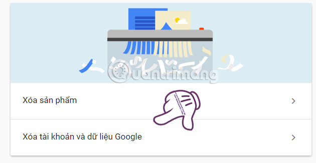 Instructions for deleting Google accounts permanently Picture 3