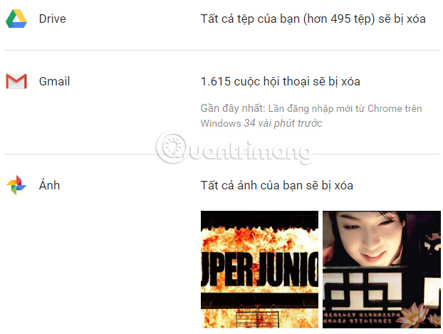 Instructions for deleting Google accounts permanently Picture 8
