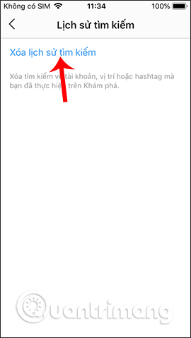 Instructions for deleting Instagram search history Picture 4