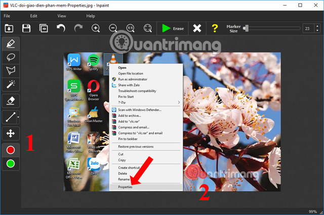 Instructions for deleting logos on photos Picture 3