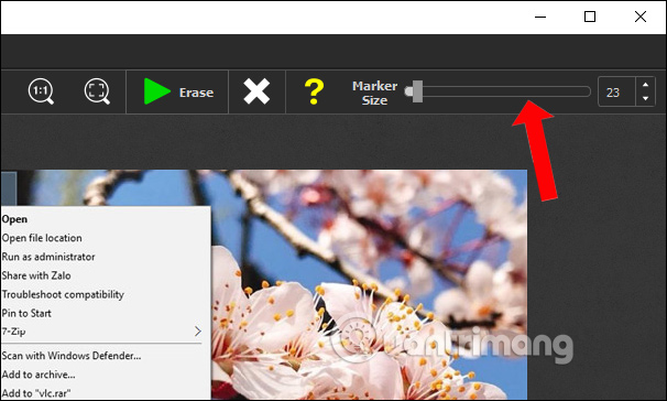 Instructions for deleting logos on photos Picture 4