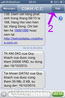 Instructions for deleting messages on iPhone Picture 7