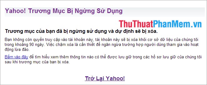 Instructions for deleting Yahoo account Picture 4
