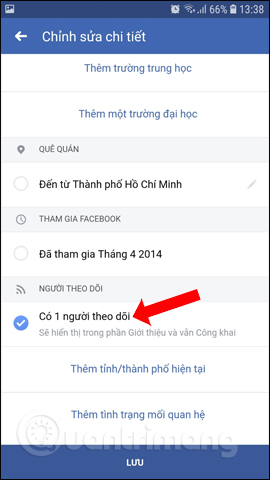 Instructions for displaying the number of followers on Facebook by phone Picture 11