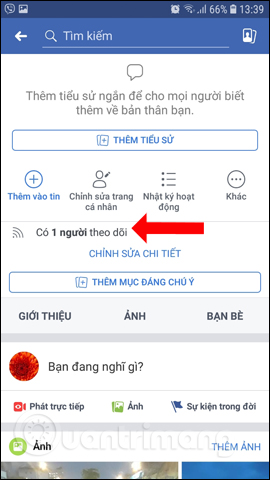 Instructions for displaying the number of followers on Facebook by phone Picture 12