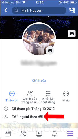 Instructions for displaying the number of followers on Facebook by phone Picture 7