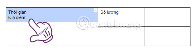 Instructions for dividing and merging columns on Google Docs Picture 4