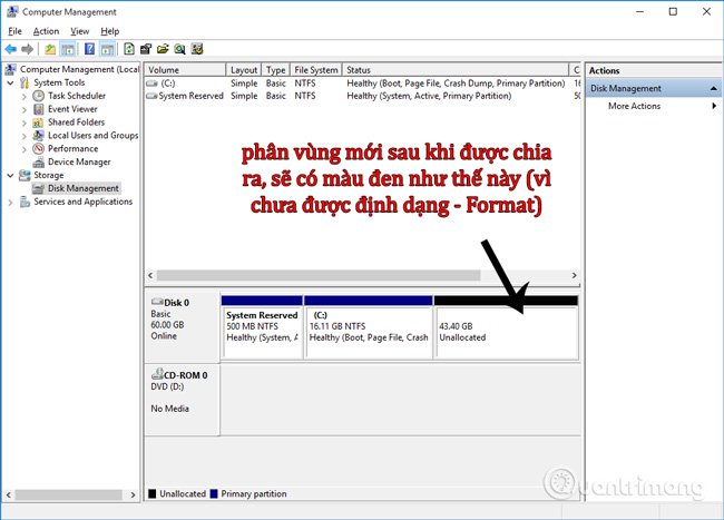 Instructions for dividing hard drives right in Windows 10 Picture 3
