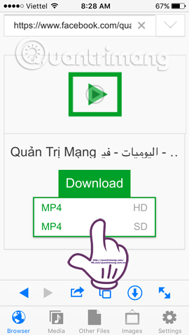Instructions for downloading Facebook videos on iOS and Android phones Picture 10