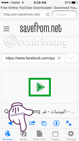 Instructions for downloading Facebook videos on iOS and Android phones Picture 14