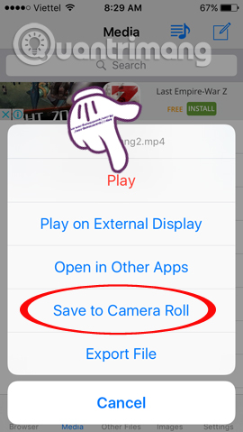 Instructions for downloading Facebook videos on iOS and Android phones Picture 16