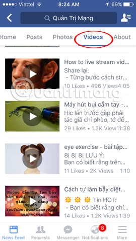 Instructions for downloading Facebook videos on iOS and Android phones Picture 3