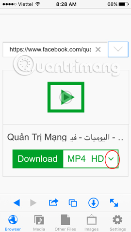 Instructions for downloading Facebook videos on iOS and Android phones Picture 9