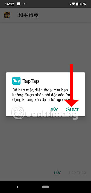 Instructions for downloading Game For Peace on the phone Picture 13
