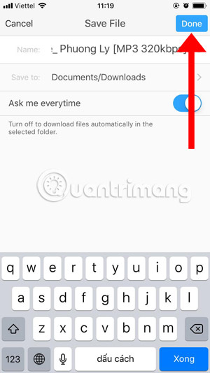 Instructions for downloading high quality music on iPhone without computer Picture 12