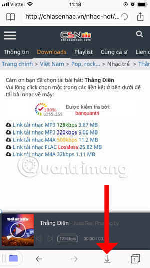 Instructions for downloading high quality music on iPhone without computer Picture 13
