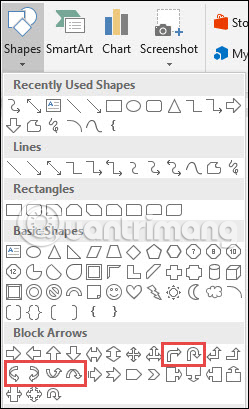 Instructions for drawing arrows in Microsoft Word - TipsMake.com