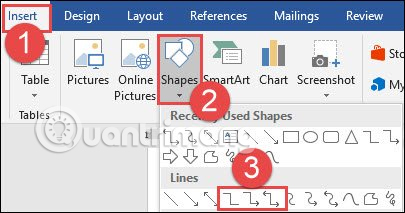 Instructions for drawing arrows in Microsoft Word Picture 16