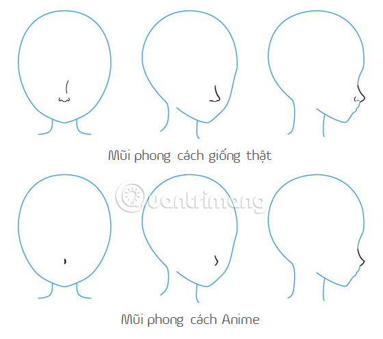 Instructions For Drawing Nose Characters Anime Manga Standard