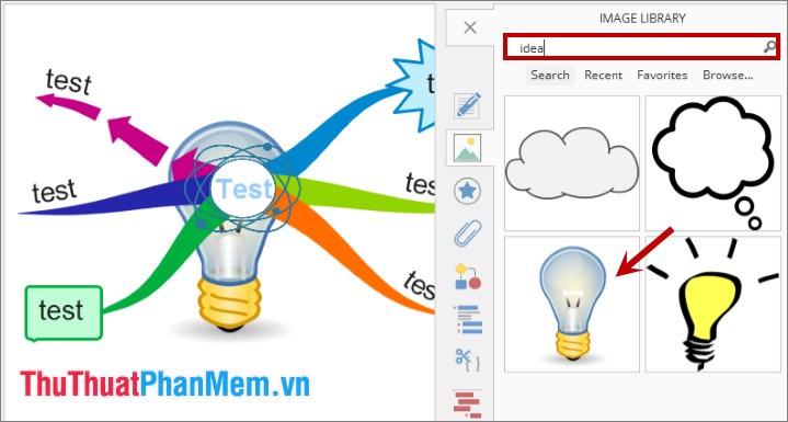 Instructions for drawing the mind map with Imindmap Picture 15