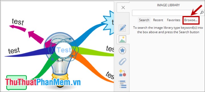 Instructions for drawing the mind map with Imindmap Picture 16