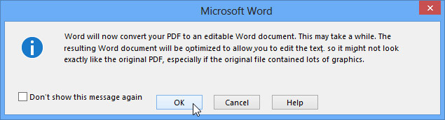 Instructions for editing PDF files in Word 2013 Picture 5
