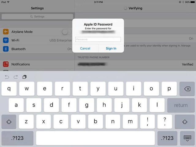 Instructions for enabling 2-layer authentication for iCloud on Apple devices Picture 6