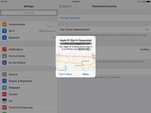 Instructions for enabling 2-layer authentication for iCloud on Apple devices Picture 8