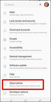 Instructions for finding the Android phone model (line) you own Picture 3