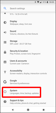 Instructions for finding the Android phone model (line) you own Picture 4