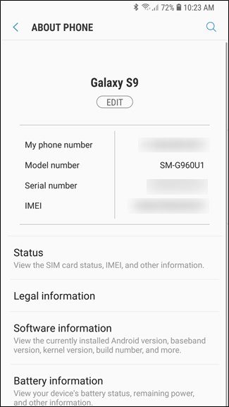 Instructions for finding the Android phone model (line) you own Picture 7