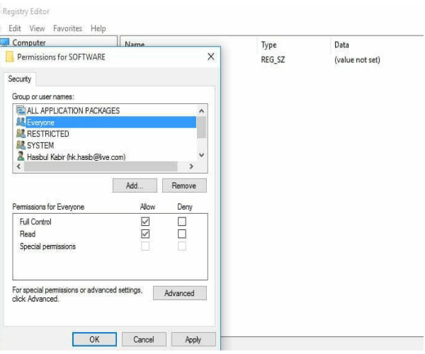 Instructions for fixing 1406 errors during application installation Picture 2