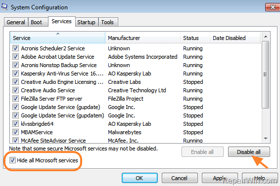 Instructions for fixing blue screen error PAGE FAULT IN NONPAGED AREA or STOP 0x00000050 Picture 9