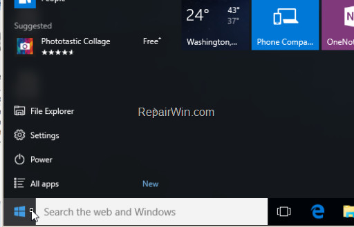 Instructions For Fixing Errors Start Menu And Cortana Do Not Work On ...