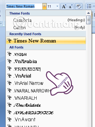 Instructions for fixing errors with missing words when entering content in Word Picture 3