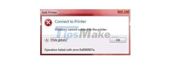 Instructions for fixing the error 'Windows cannot connect to the printer' Picture 2