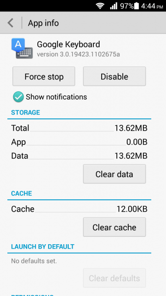 Instructions for fixing 'Unfortunately, Android Keyboard Has Stopped' error Picture 2