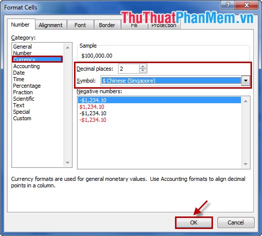 Instructions for formatting data in Excel Picture 5
