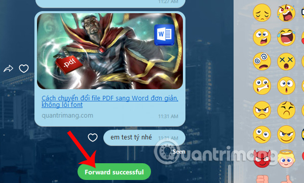 Instructions for forwarding messages on Viber Picture 4