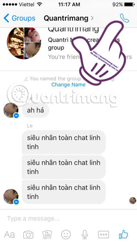Instructions for free group calling on Facebook Messenger Picture 3
